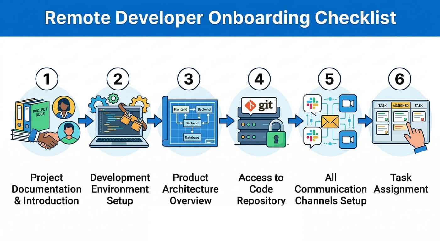 Remote Developer Onboarding Checklist by eDev