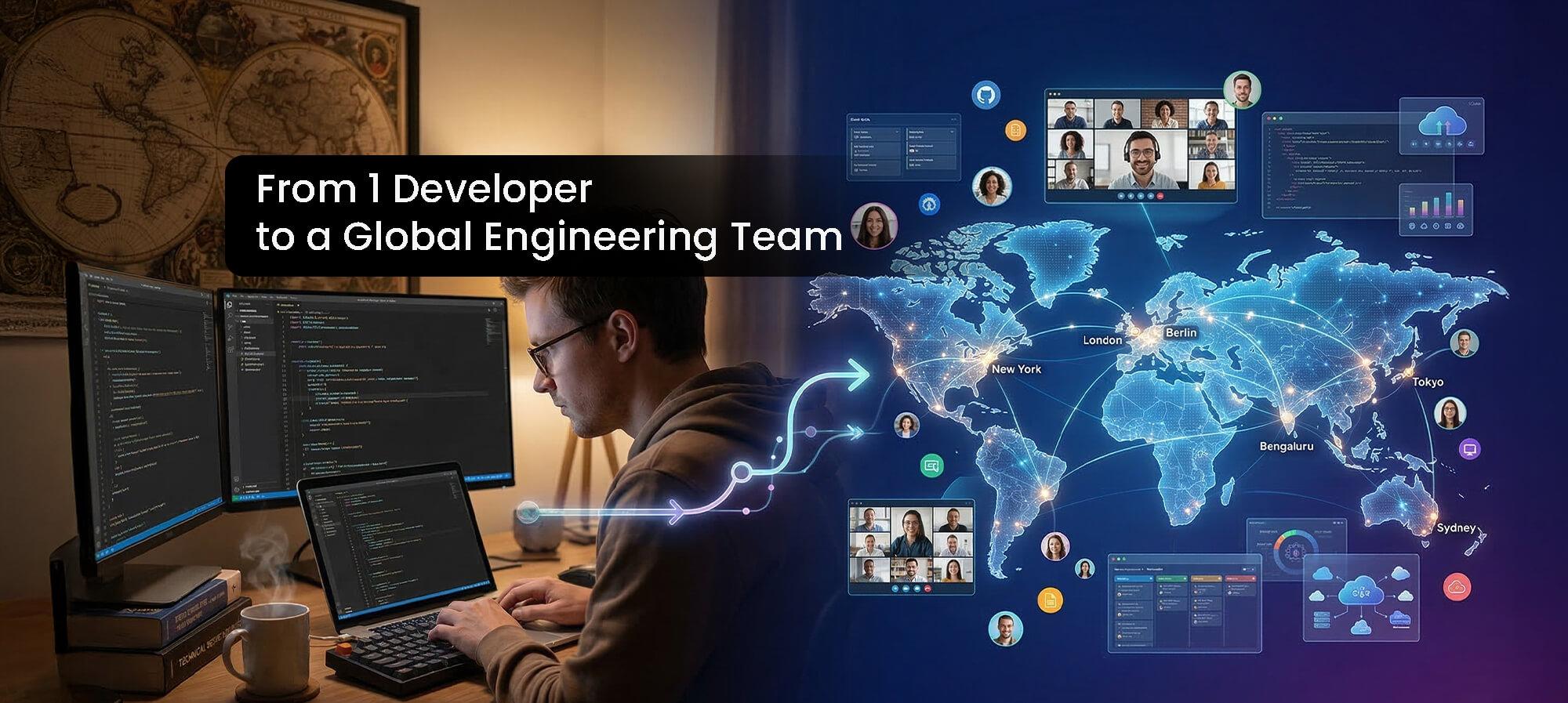 How Startups Scale Global Engineering Teams from 1 to 10 Developers
